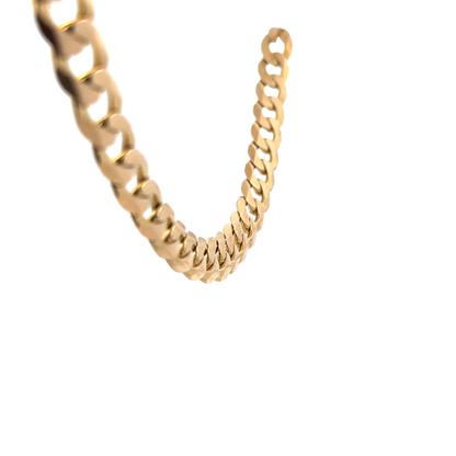 9ct yellow gold curb chain 75.3g (sh25972l)