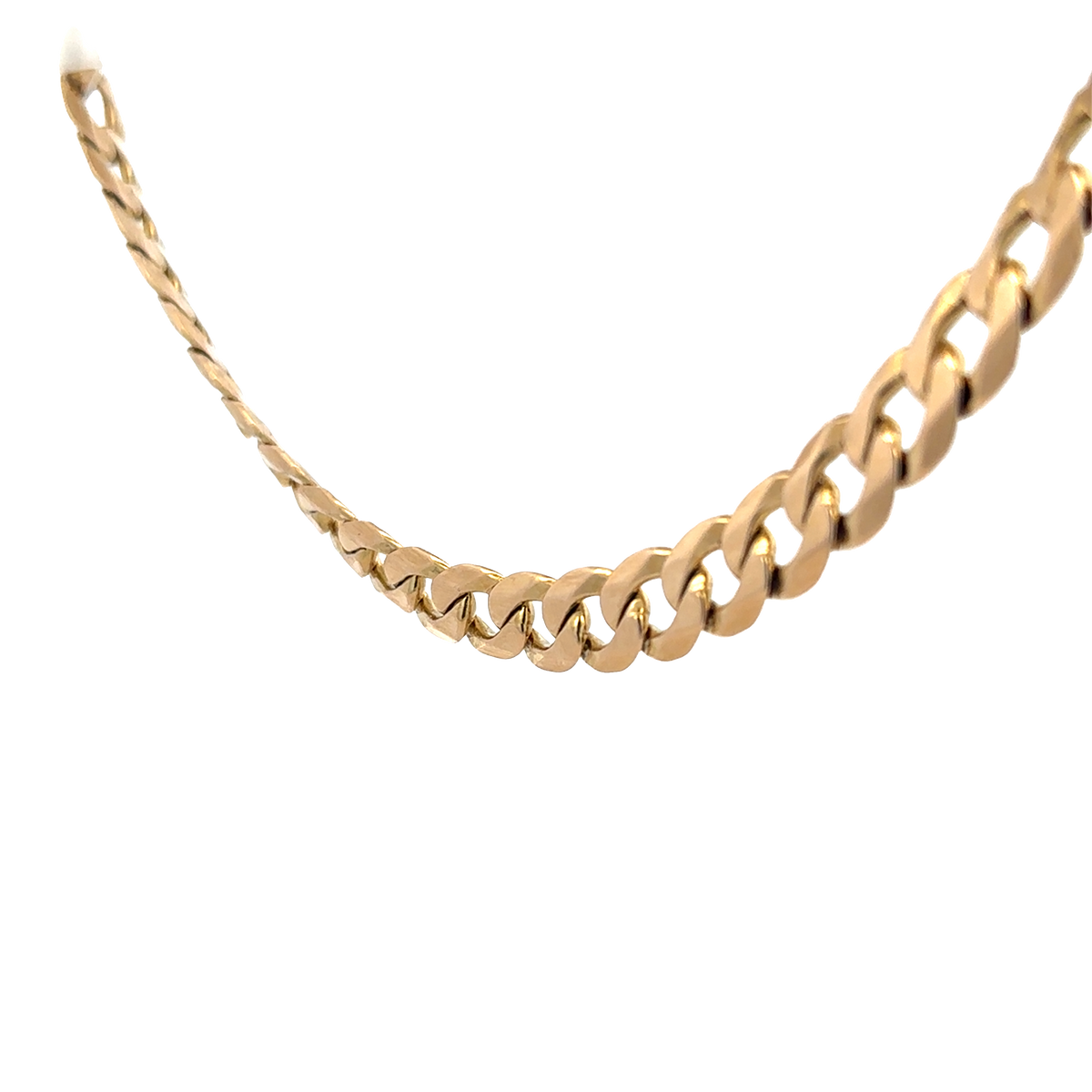 9ct yellow gold curb chain 75.3g (sh25972l)