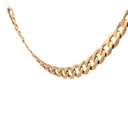 9ct yellow gold curb chain 75.3g (sh25972l)