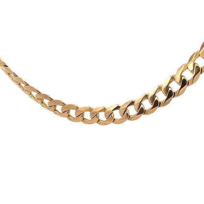 9ct yellow gold curb chain 75.3g (sh25972l)