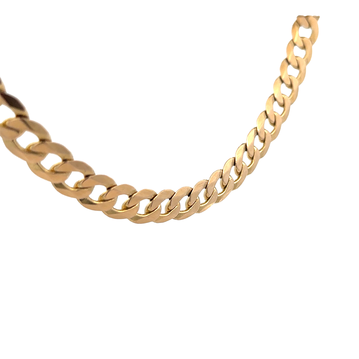 9ct yellow gold curb chain 75.3g (sh25972l)