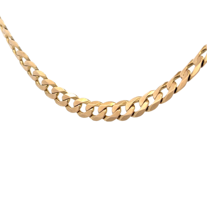 9ct yellow gold curb chain 75.3g (sh25972l)