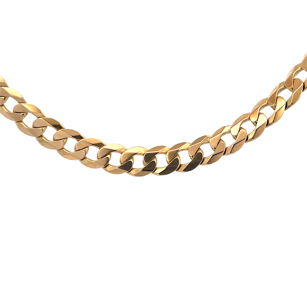 9ct yellow gold curb chain 75.3g (sh25972l)