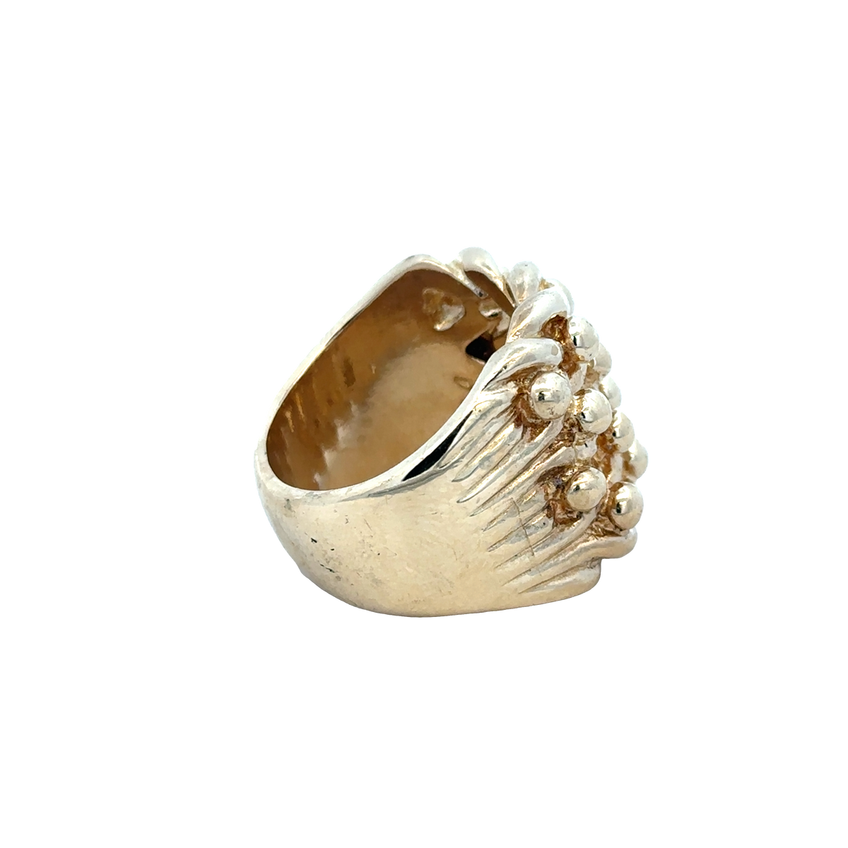9ct yellow gold keeper ring size X1/2 (sh25973l)