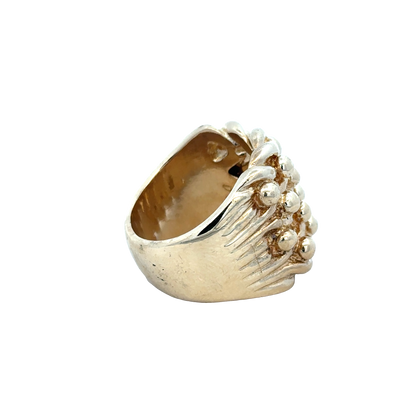 9ct yellow gold keeper ring size X1/2 (sh25973l)
