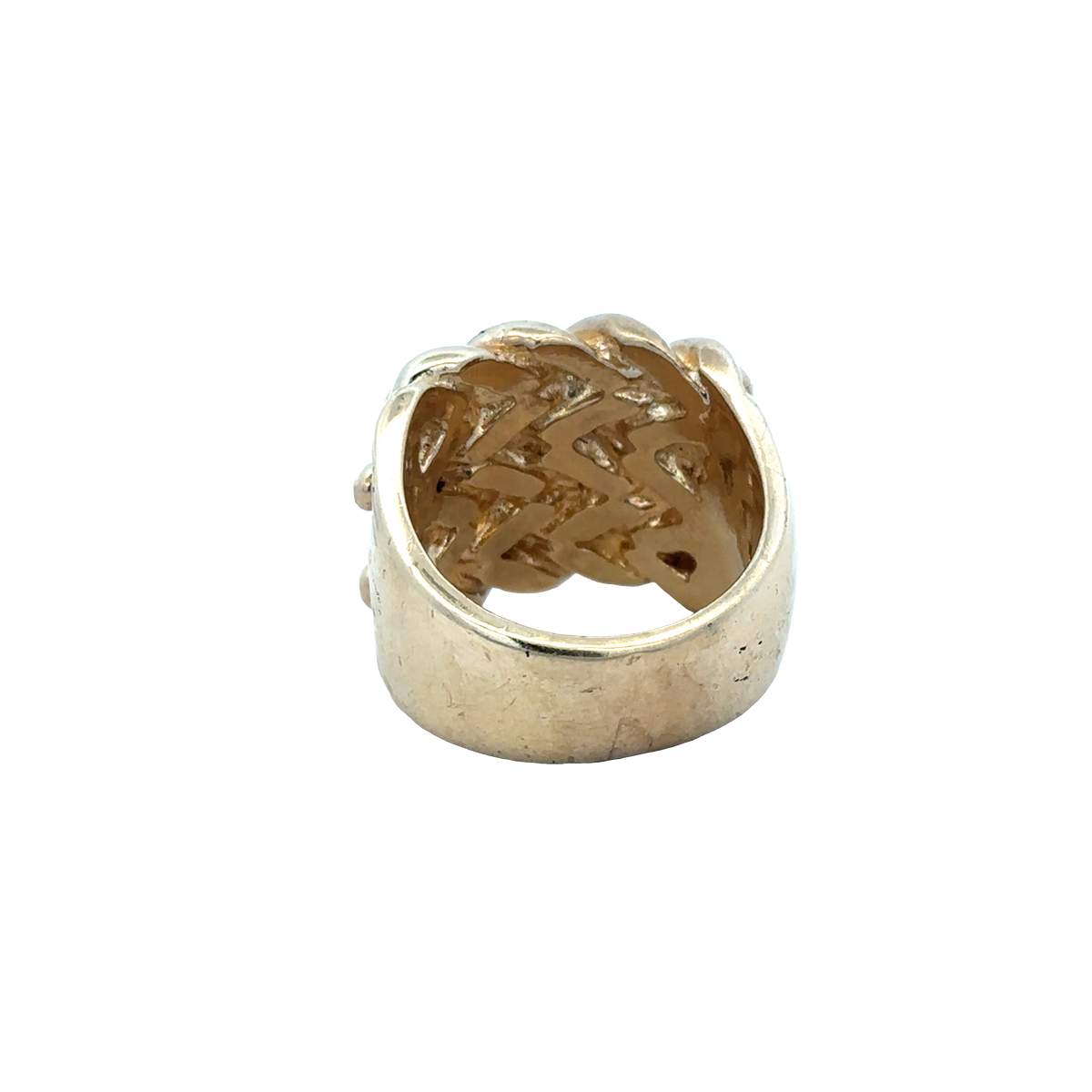 9ct yellow gold keeper ring size X1/2 (sh25973l)