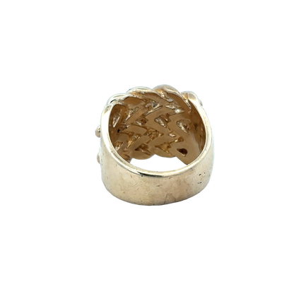 9ct yellow gold keeper ring size X1/2 (sh25973l)