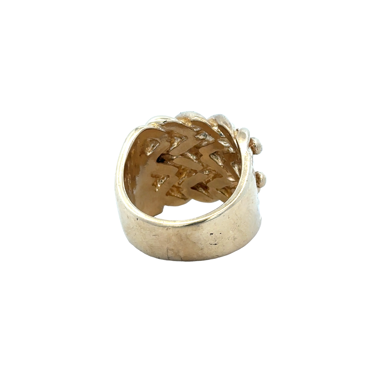 9ct yellow gold keeper ring size X1/2 (sh25973l)