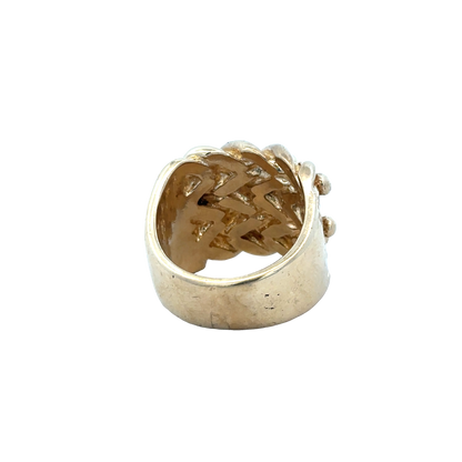 9ct yellow gold keeper ring size X1/2 (sh25973l)