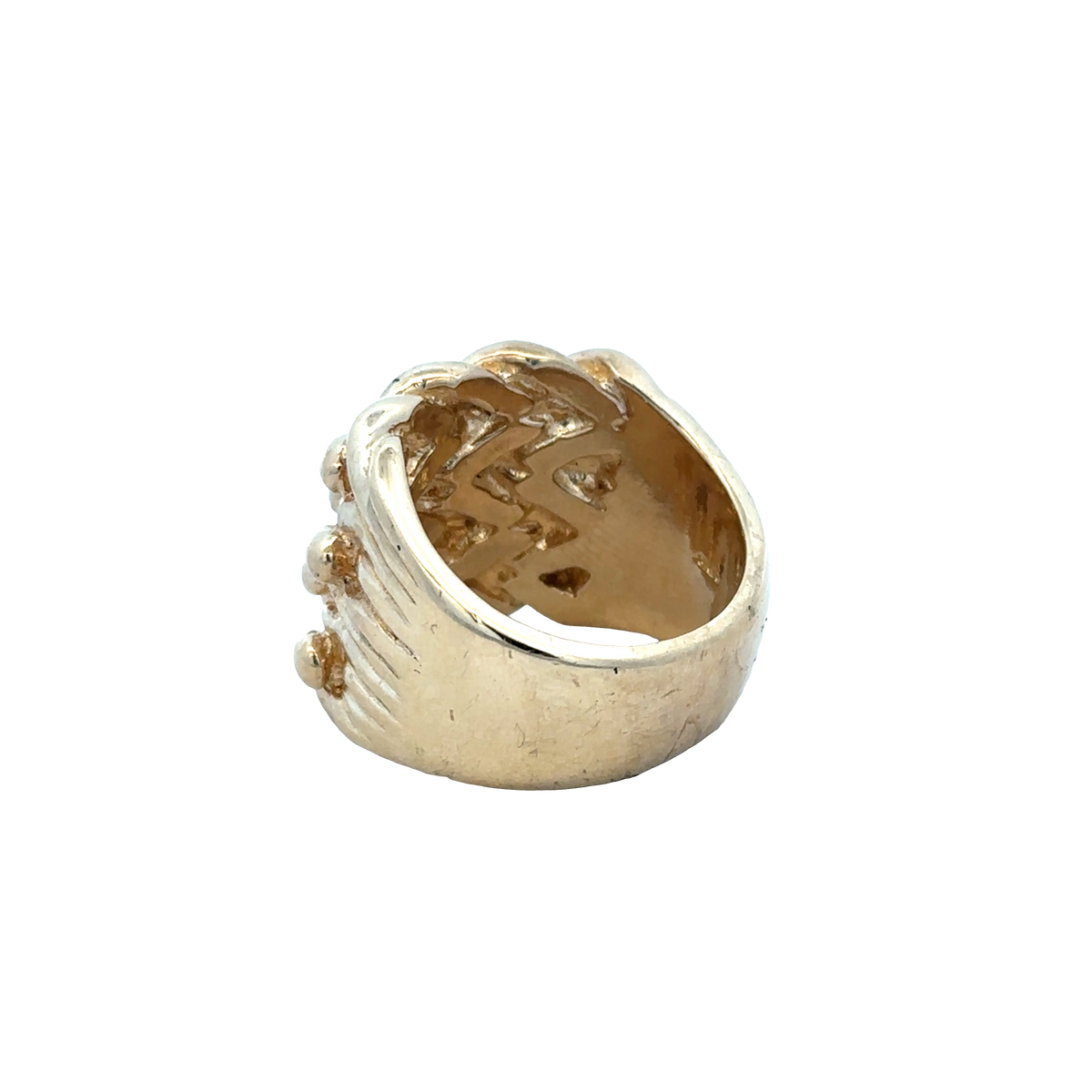 9ct yellow gold keeper ring size X1/2 (sh25973l)