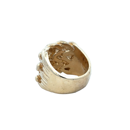9ct yellow gold keeper ring size X1/2 (sh25973l)