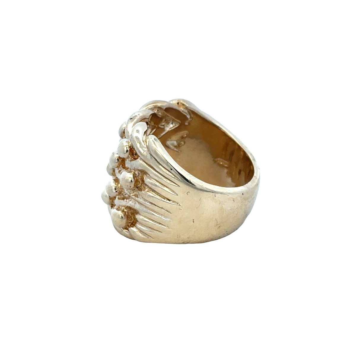 9ct yellow gold keeper ring size X1/2 (sh25973l)