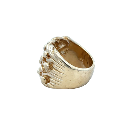 9ct yellow gold keeper ring size X1/2 (sh25973l)