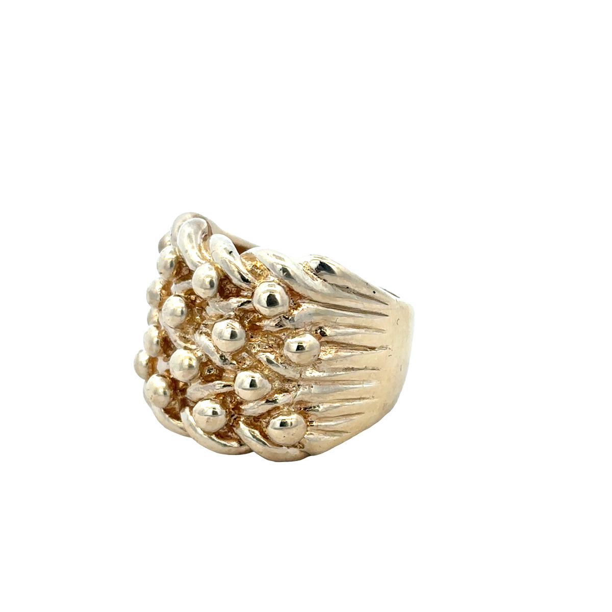 9ct yellow gold keeper ring size X1/2 (sh25973l)