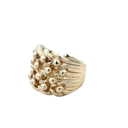 9ct yellow gold keeper ring size X1/2 (sh25973l)