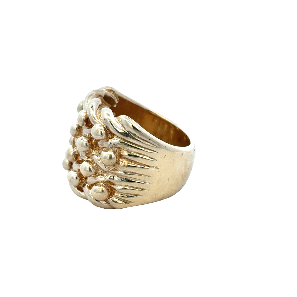 9ct yellow gold keeper ring size X1/2 (sh25973l)