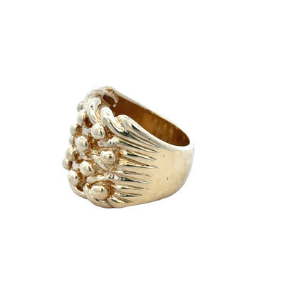9ct yellow gold keeper ring size X1/2 (sh25973l)