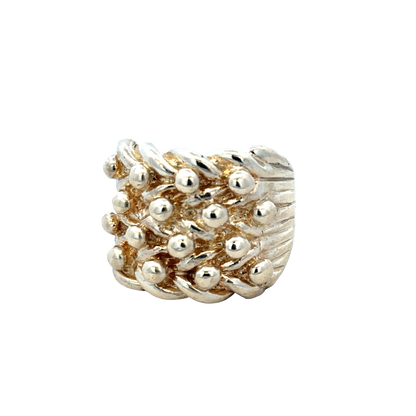9ct yellow gold keeper ring size X1/2 (sh25973l)