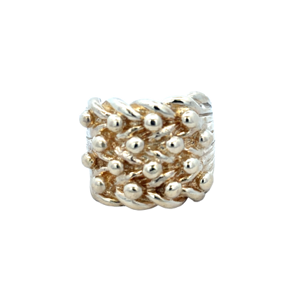 9ct yellow gold keeper ring size X1/2 (sh25973l)