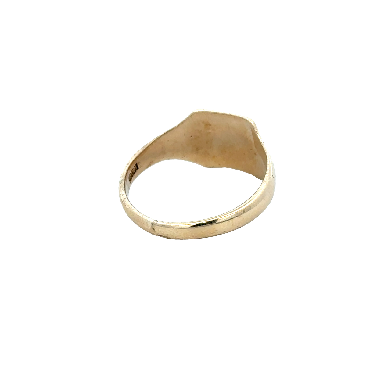 Reeves and Sons 9ct yellow gold signet ring, size X