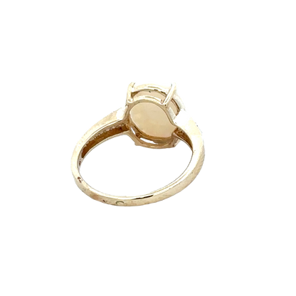 9ct yellow gold Reeves and Sons ring, size N1/2, classic polished band design
