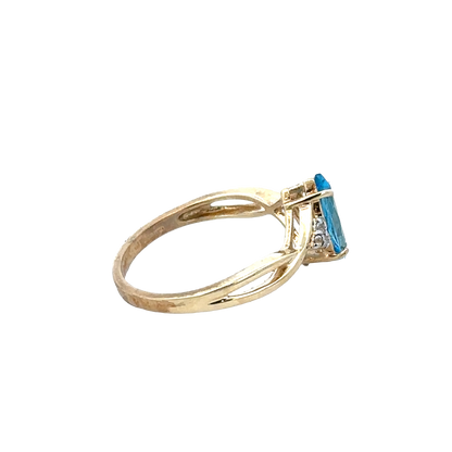 9ct yellow gold Reeves and Sons ring, size N, simple polished band, product sh28150b