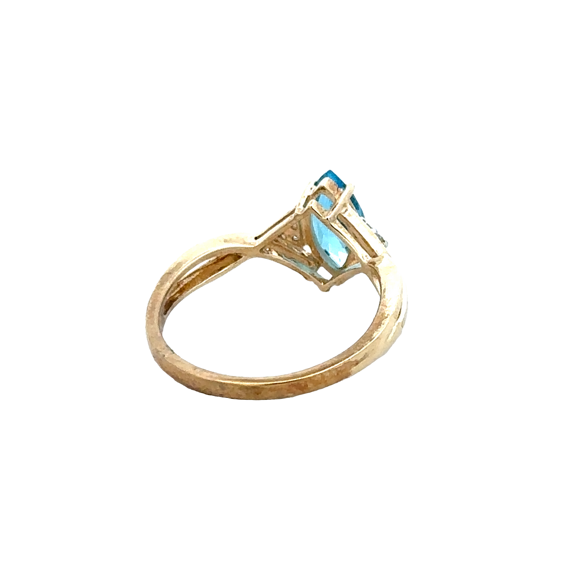 9ct yellow gold Reeves and Sons ring, size N, simple polished band