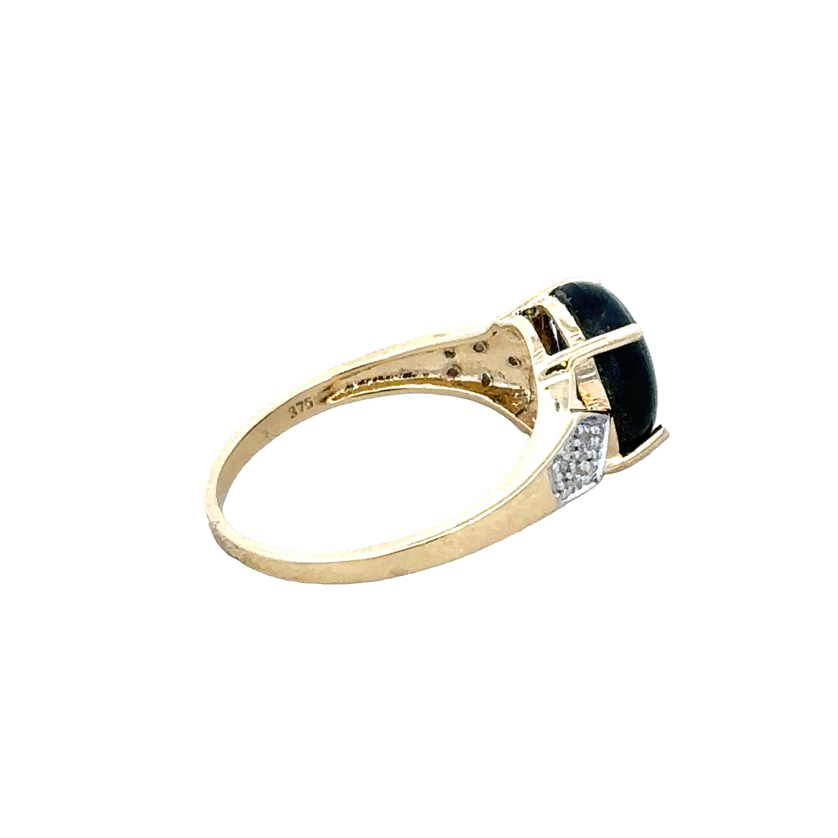 Reeves and Sons 9ct yellow gold ring, size N, simple band design