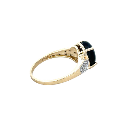 Reeves and Sons 9ct yellow gold ring, size N, simple band design