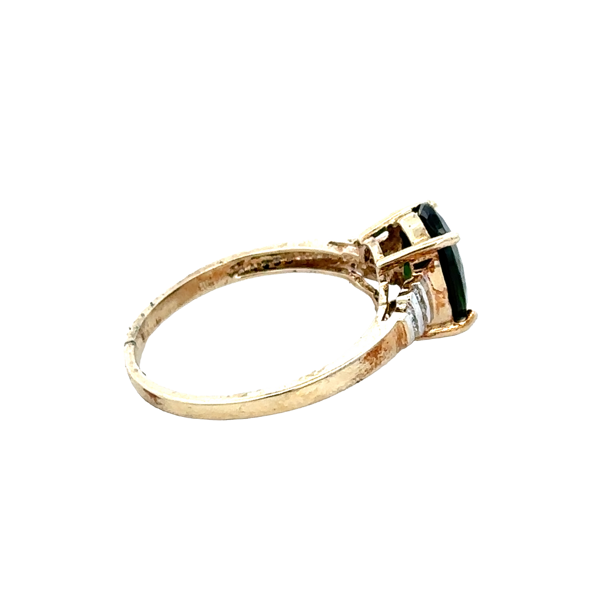 9ct yellow gold ring size N (sh28149b)