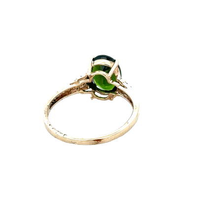9ct yellow gold ring size N (sh28149b)