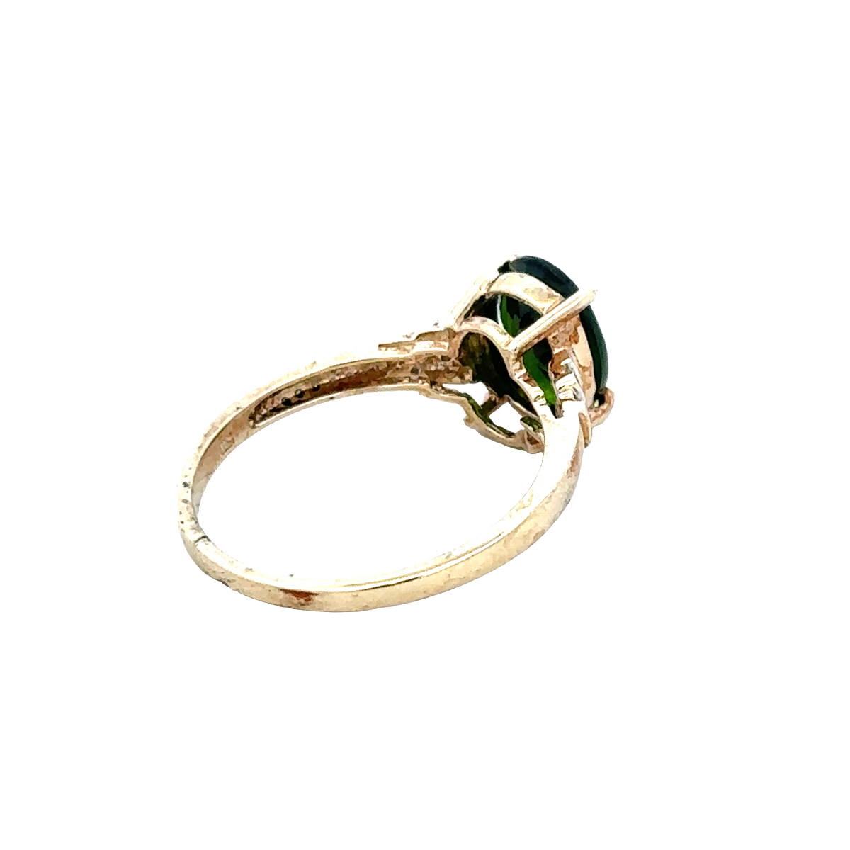 9ct yellow gold ring size N (sh28149b)