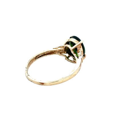 9ct yellow gold ring size N (sh28149b)
