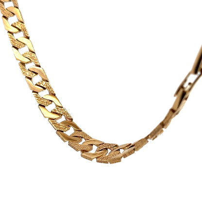 9ct yellow gold chain by Reeves and Sons, 117.6g weight, product sh28155b