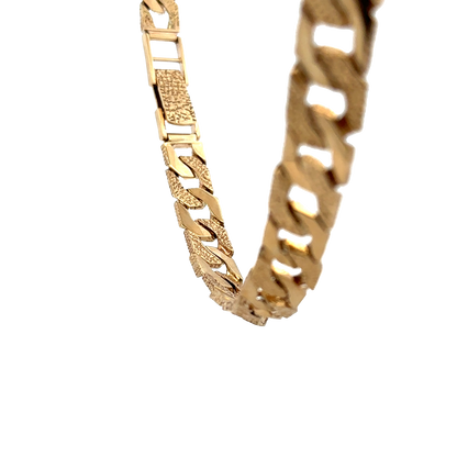 9ct yellow gold chain by Reeves and Sons, 117.6g weight, displayed against a plain background
