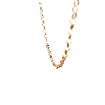 9ct yellow gold belcher chain by Reeves and Sons, 7.9g, product SH28157B
