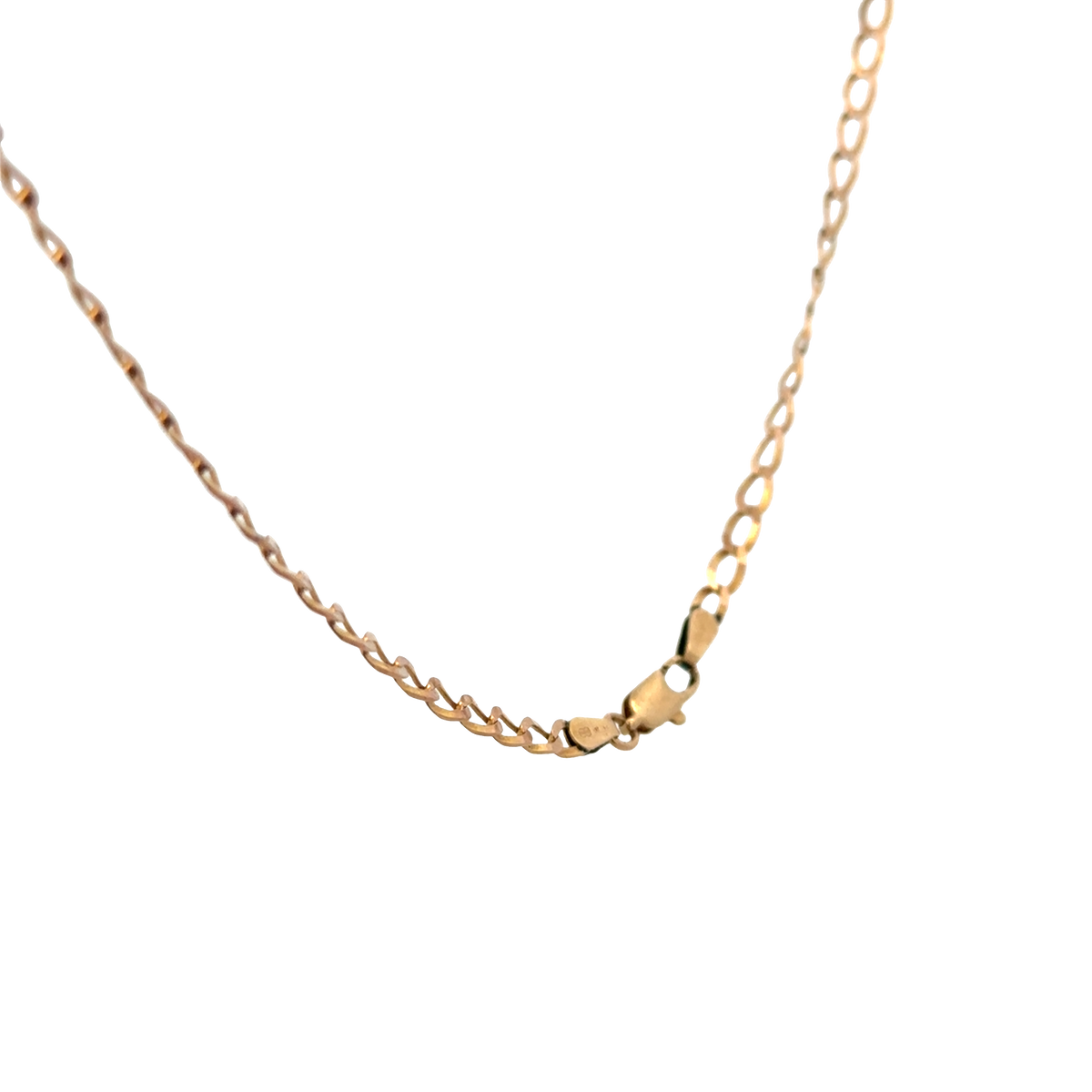 9ct yellow gold curb chain 5.9g (sh25775l)