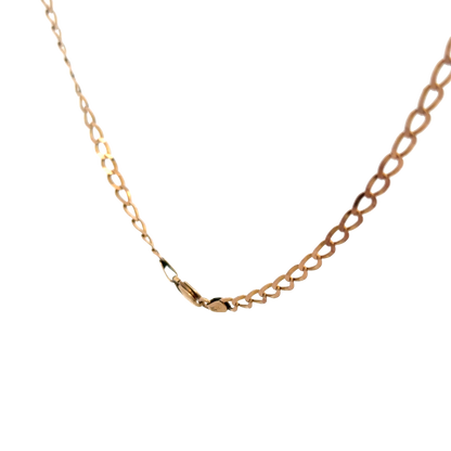 9ct yellow gold curb chain 5.9g (sh25775l)
