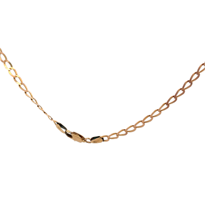 9ct yellow gold curb chain 5.9g (sh25775l)