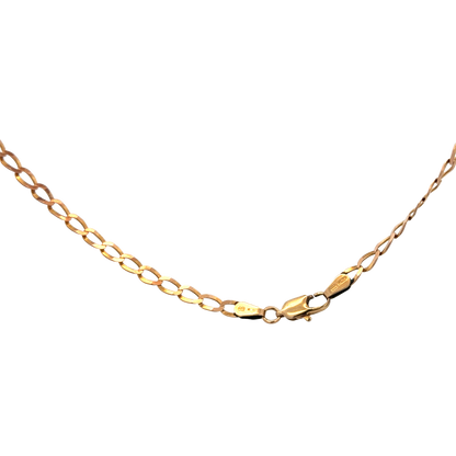 9ct yellow gold curb chain 5.9g (sh25775l)