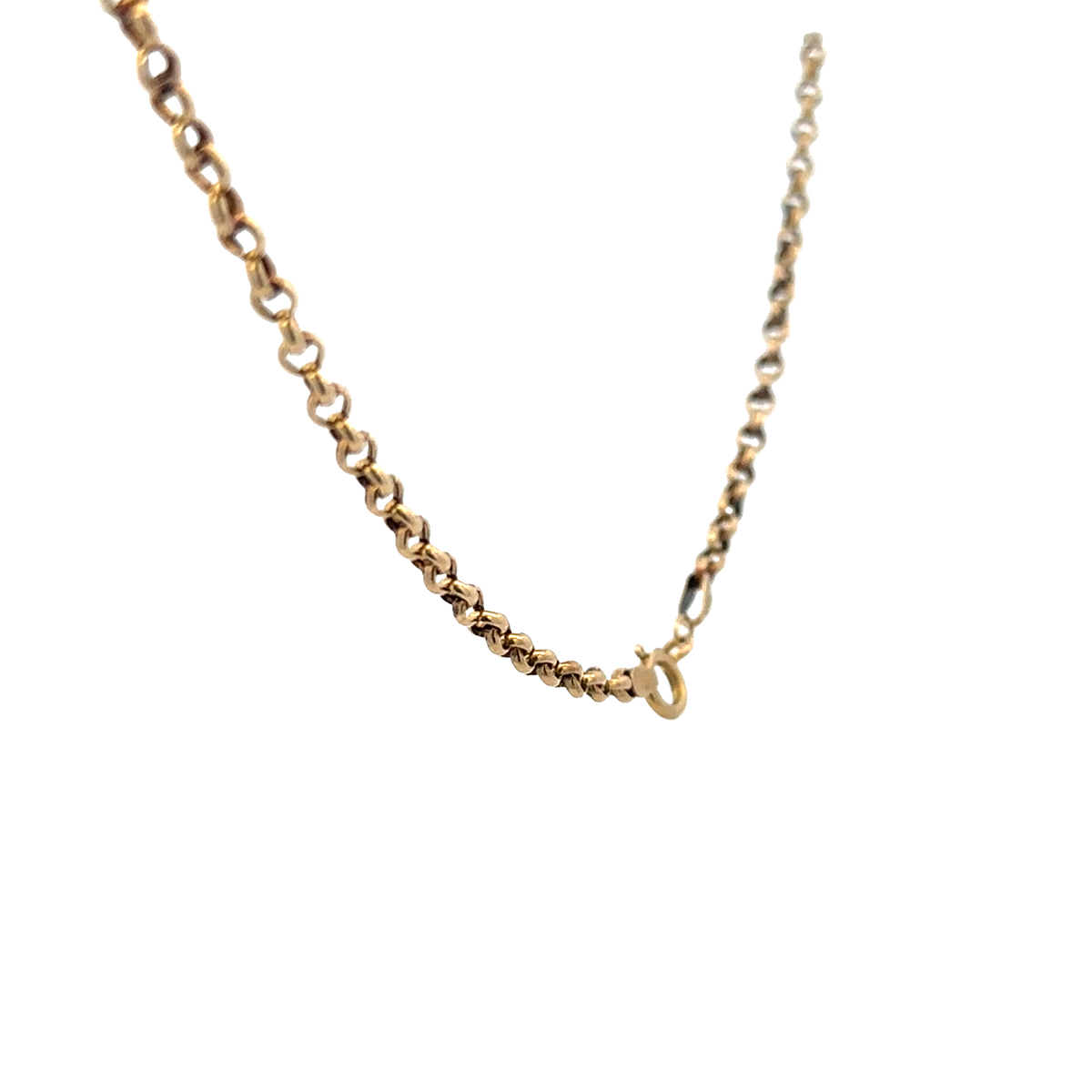 9ct yellow gold belcher chain 5.6g (sh27814b)