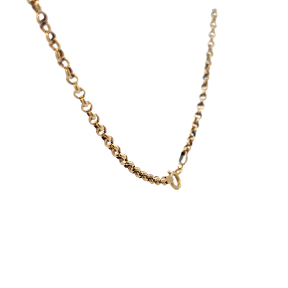 9ct yellow gold belcher chain 5.6g (sh27814b)