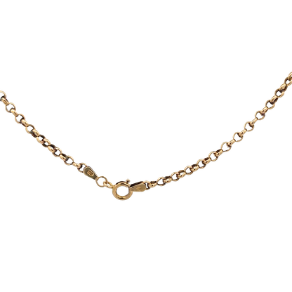 9ct yellow gold belcher chain 5.6g (sh27814b)