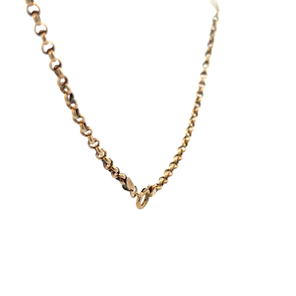 9ct yellow gold belcher chain 5.6g (sh27814b)
