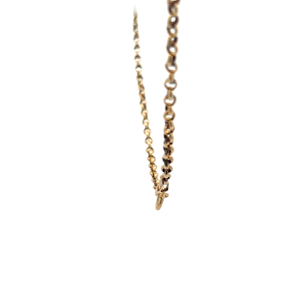 9ct yellow gold belcher chain 5.6g (sh27814b)