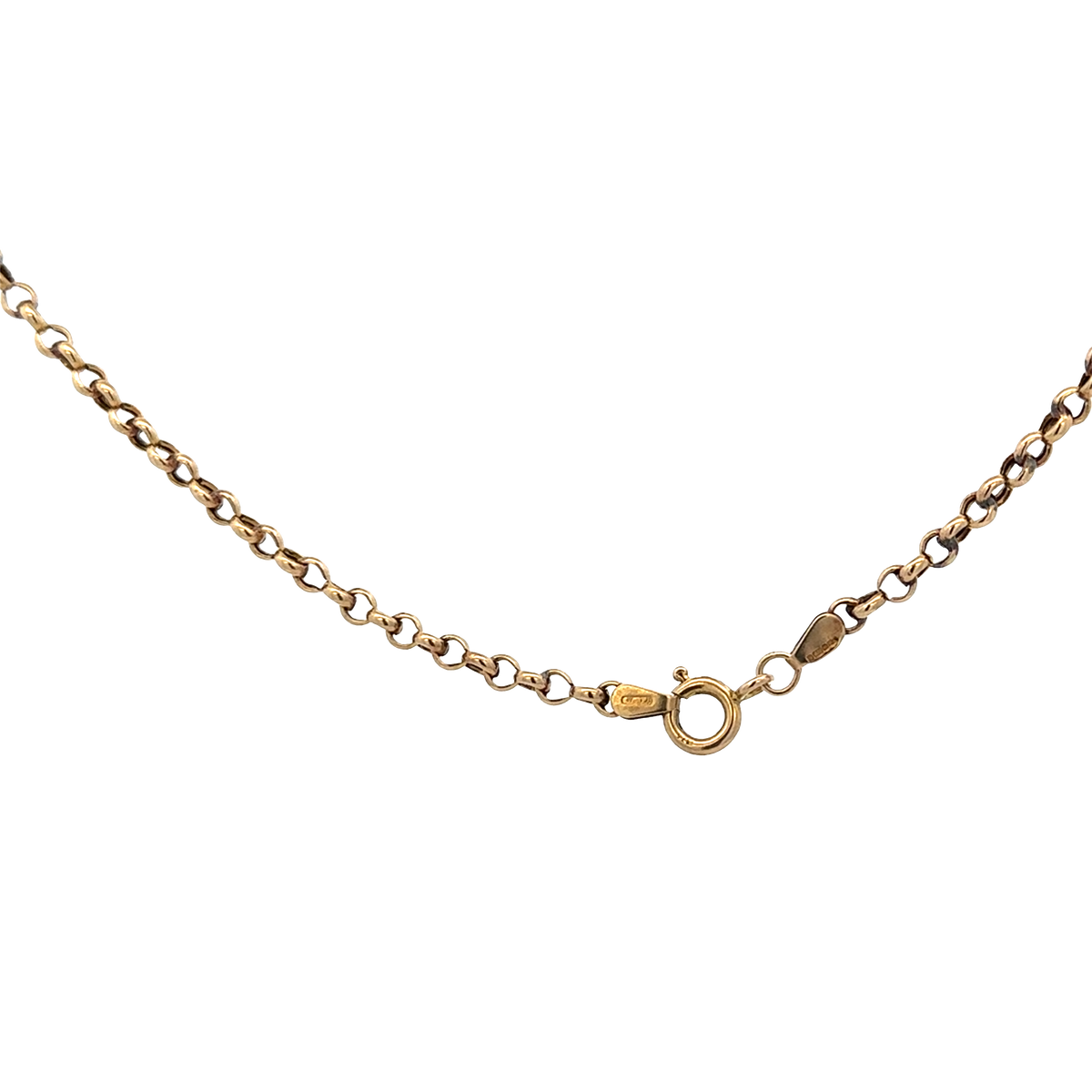 9ct yellow gold belcher chain 5.6g (sh27814b)