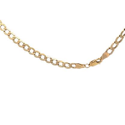 9ct yellow gold Reeves and Sons curb chain, 6g weight
