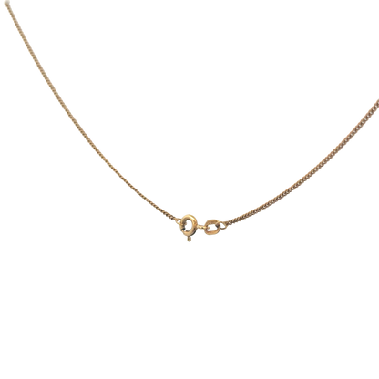 9ct yellow gold chain by Reeves and Sons, 2.4g weight
