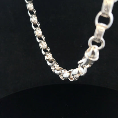 Silver belcher chain 64.6g (bb2141b)