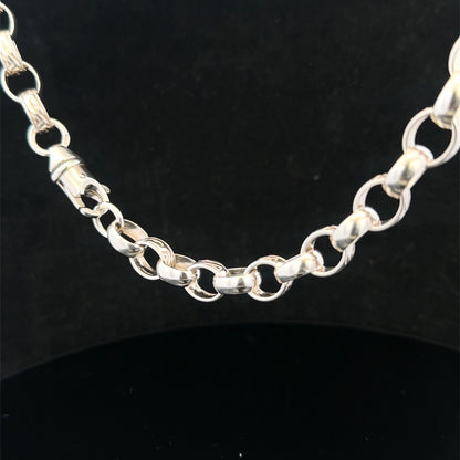 Silver belcher chain 64.6g (bb2141b)